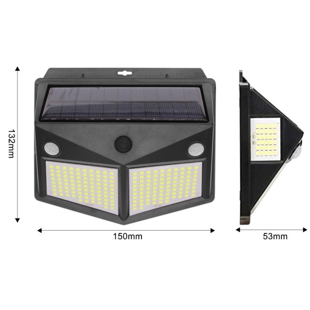 LED Bright Outdoor Solar Lights With Motion Sensor Solar Powered Wireless Waterproof Night Spotlight